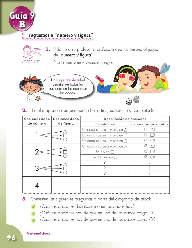 Página 96 de Matematica 3° · Cartilla 01