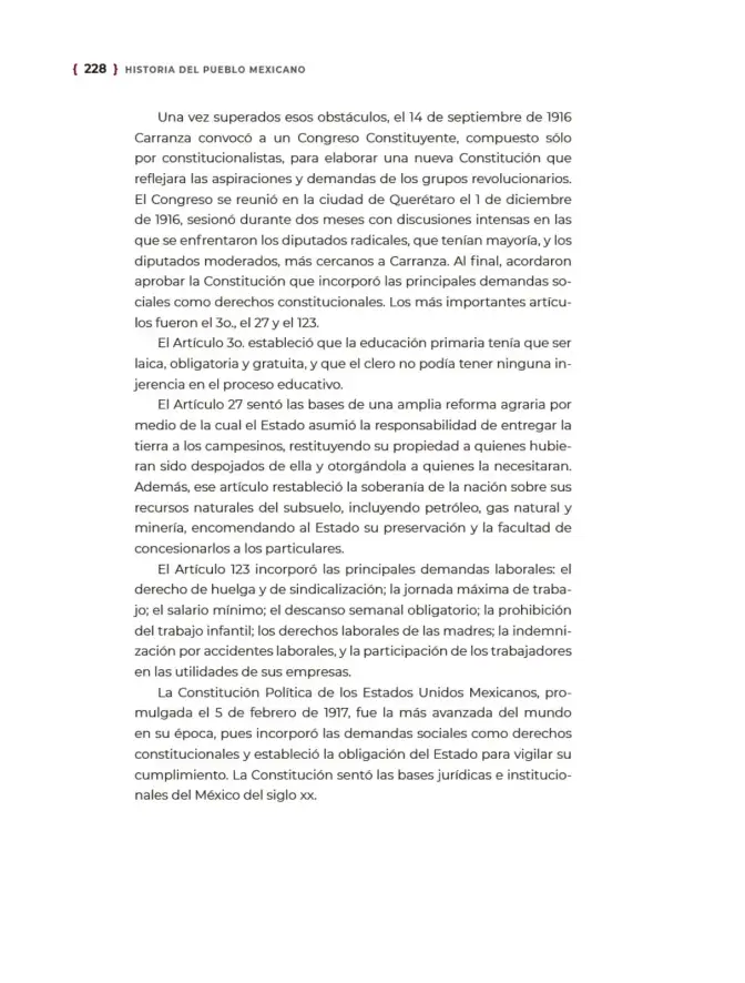 Página 229 de Historia del pueblo mexicano. Multigrado Libro de Educación Telesecundaria Grado 1° Ciclo Escolar 2025 - 2026