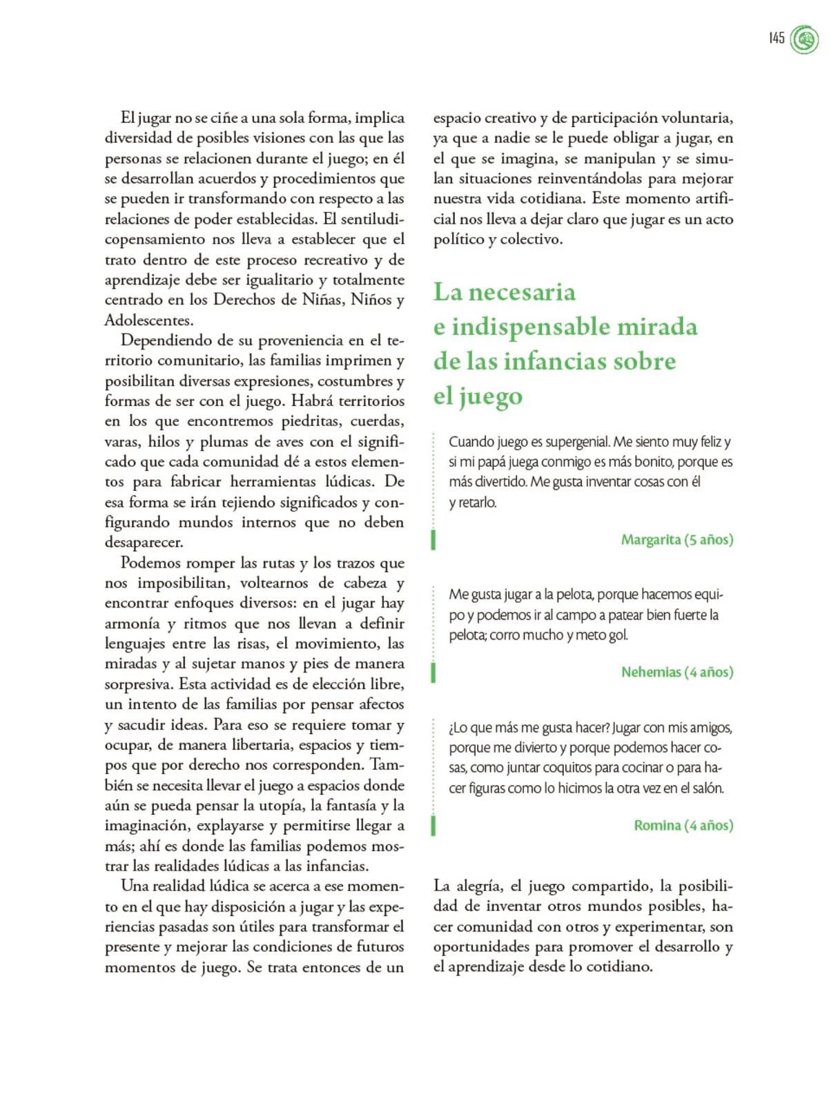 Página 146 de Crianza para la libertad. Libro para las familias. Fase 2  Libro de Educación Preescolar Grado 1°, 2°, 3°  Ciclo Escolar 2025 - 2026
