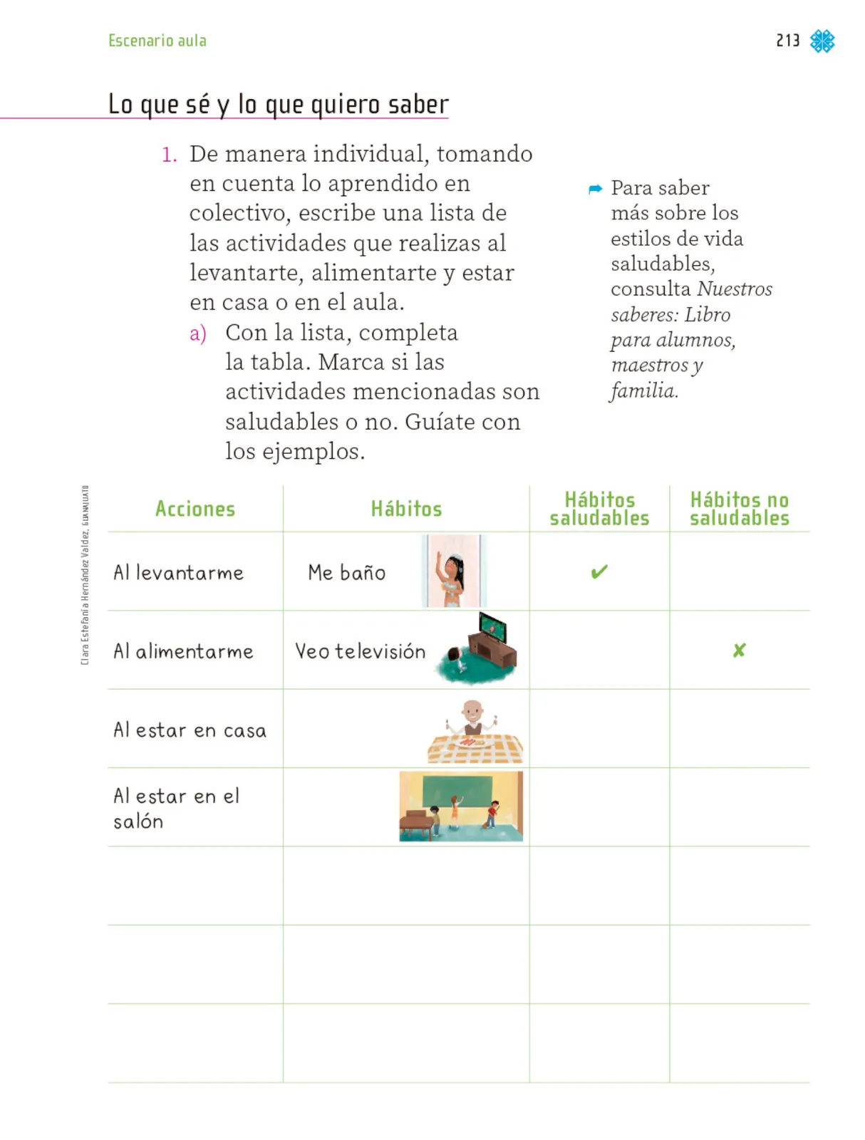 Miniatura página 214 de Proyectos de Aula.   Libro de Educación Primaria Grado 1°  Ciclo Escolar 2025 - 2026