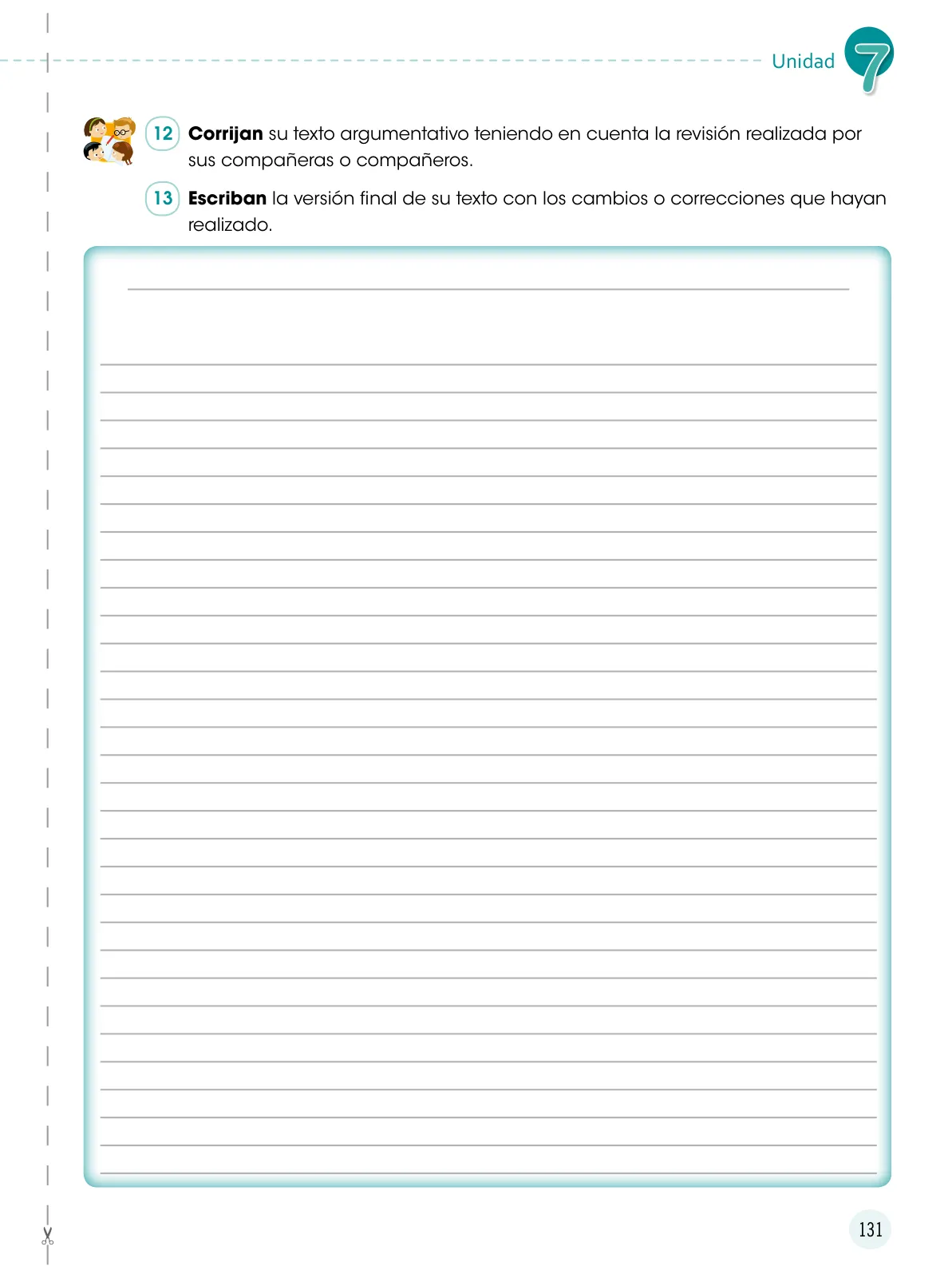 Miniatura página 132 de Comunicación 6 : cuaderno de trabajo para sexto grado de Educación Primaria 2019 · 2019