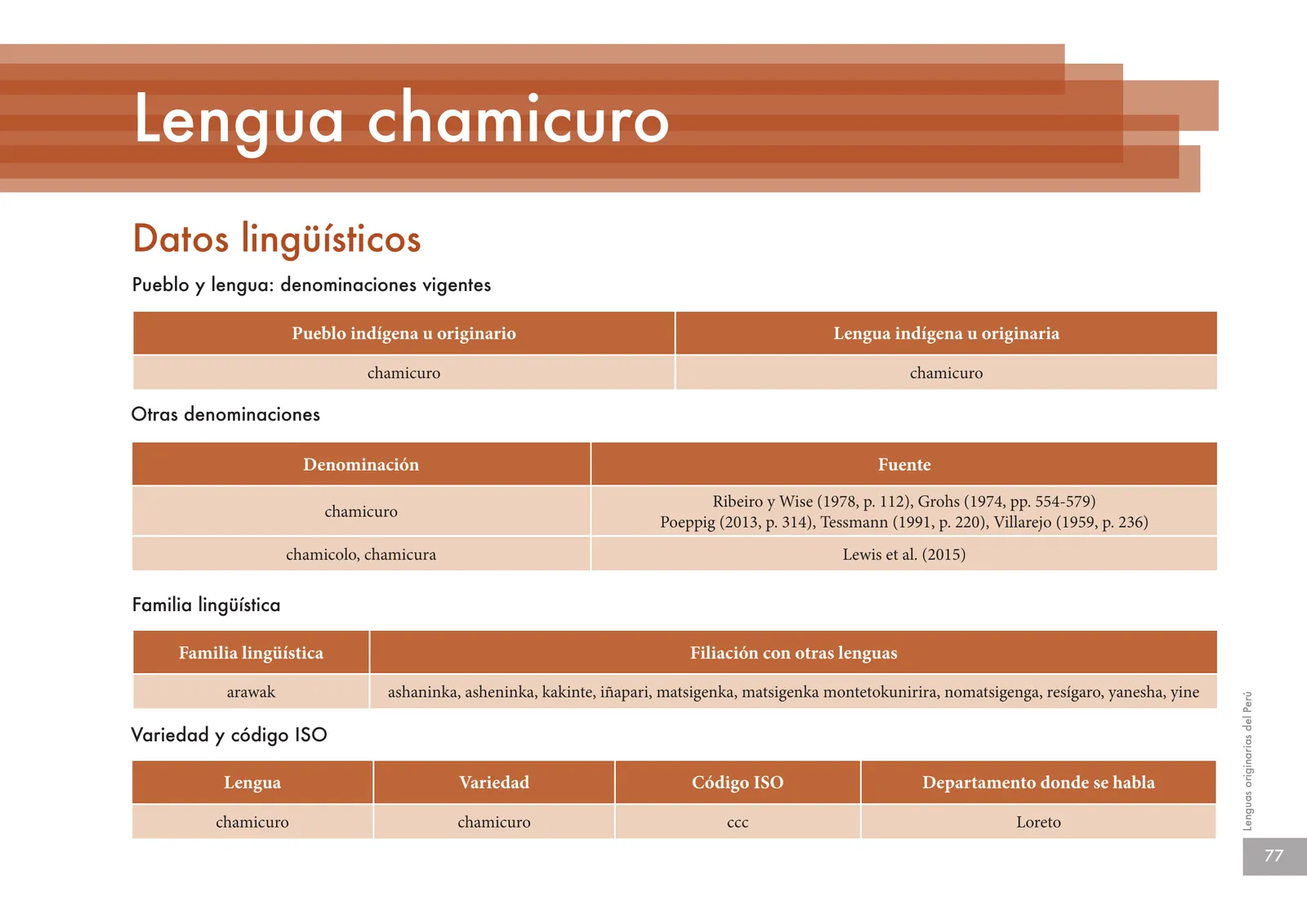 Página 79 de Lenguas originarias del Perú · 2018