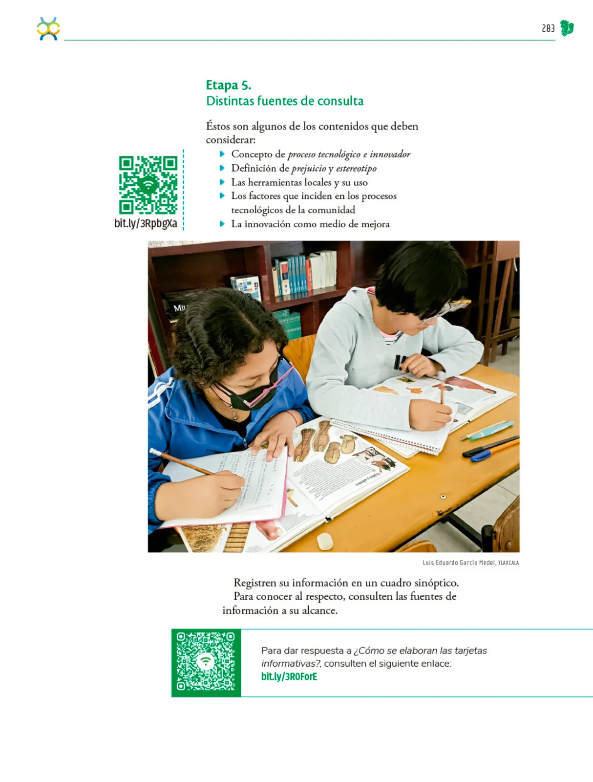 Miniatura página 284 de Colección Ximhai. Nuestro libro de Proyectos. Tomo I.   Libro de Educación Telesecundaria Grado 1°  Ciclo Escolar 2025 - 2026