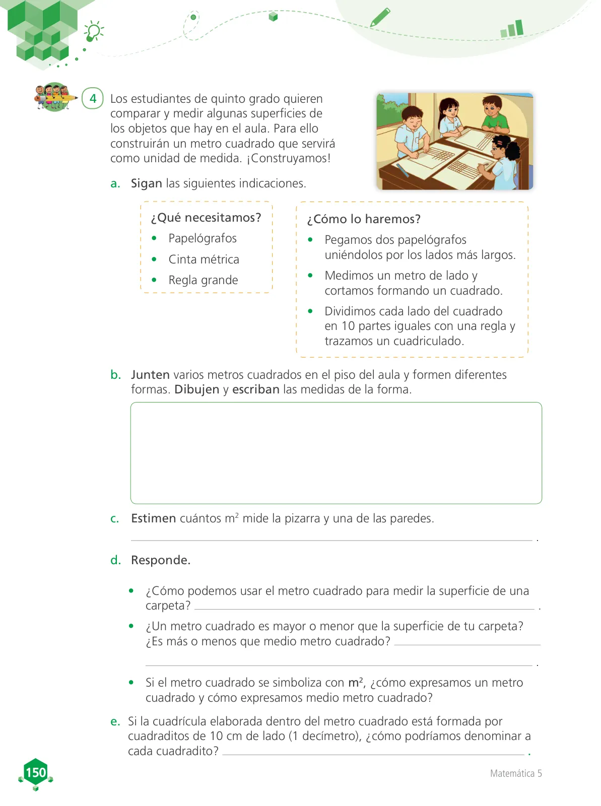 Miniatura página 151 de Matemática 5 : cuaderno de trabajo para quinto grado de Educación Primaria 2018 · 2018