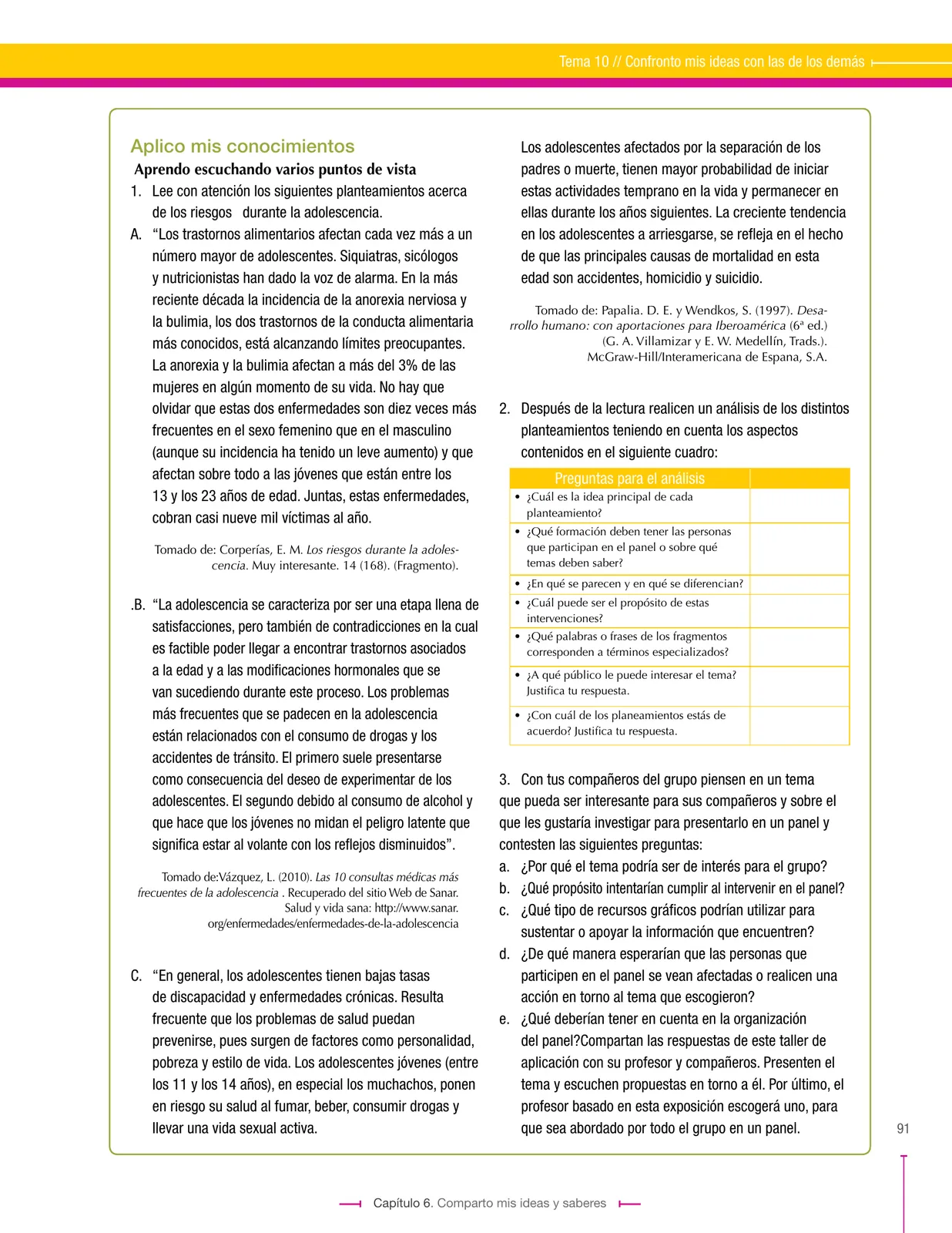 Página 91 de Lenguaje 9° · Secundaria Activa