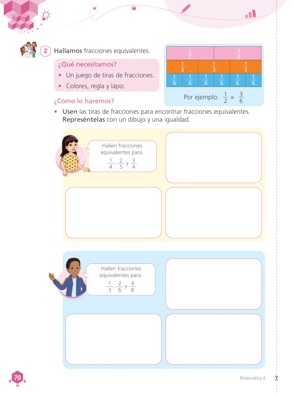 Miniatura página 72 de Matemática 4 : cuaderno de trabajo para cuarto grado de Educación Primaria 2019 · 2019