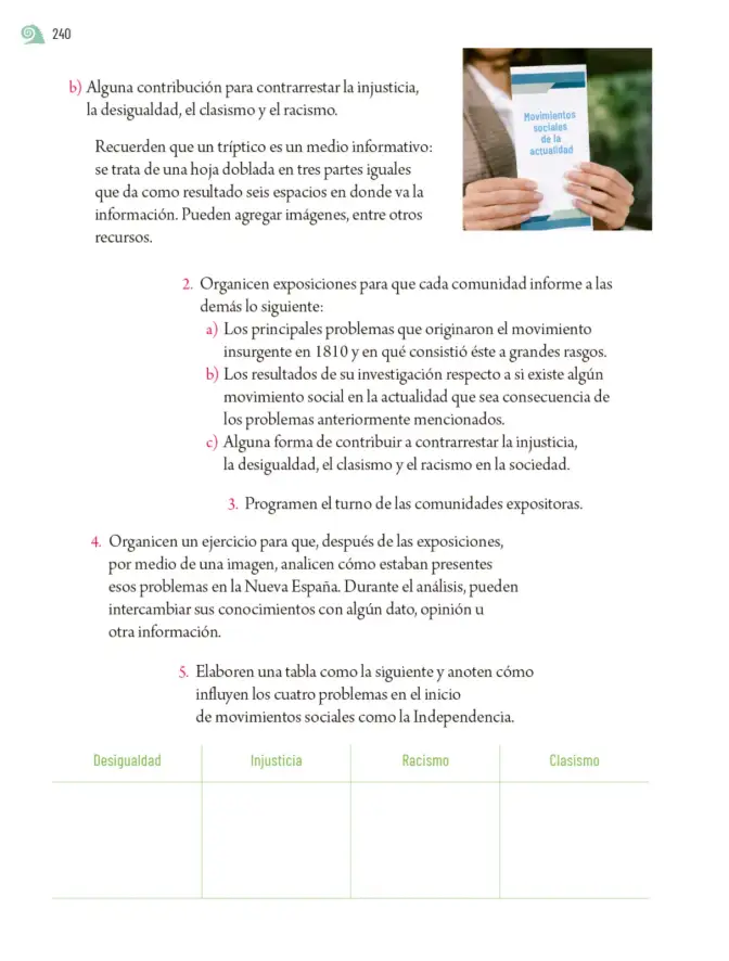 Página 243 de Proyectos de Aula. Libro de Educación Primaria Grado 5° Ciclo Escolar 2025 - 2026