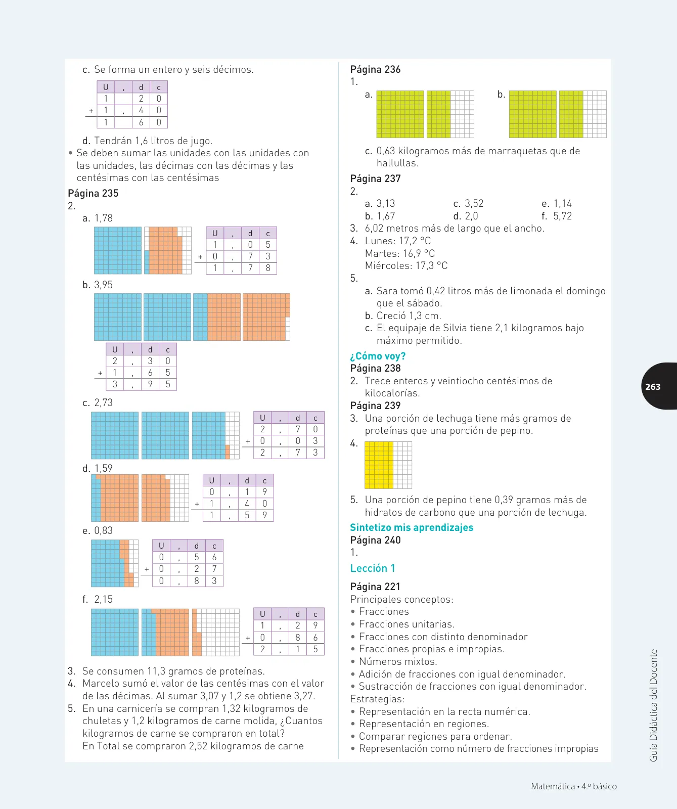 Página 278 de Matemática – Cuarto Básico | Texto del Estudiante MINEDUC – Descargar PDF · 2024