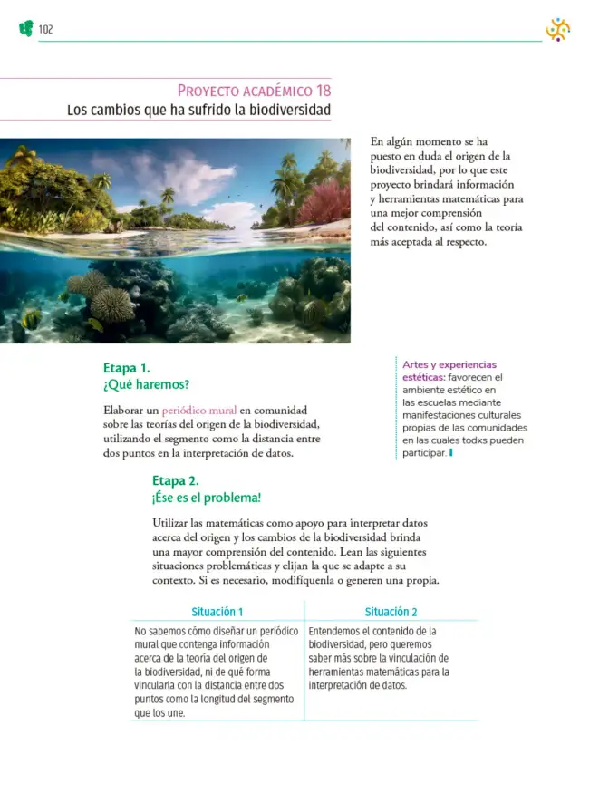Página 103 de Colección Ximhai. Nuestro libro de Proyectos. Tomo II. Libro de Educación Telesecundaria Grado 1° Ciclo Escolar 2025 - 2026
