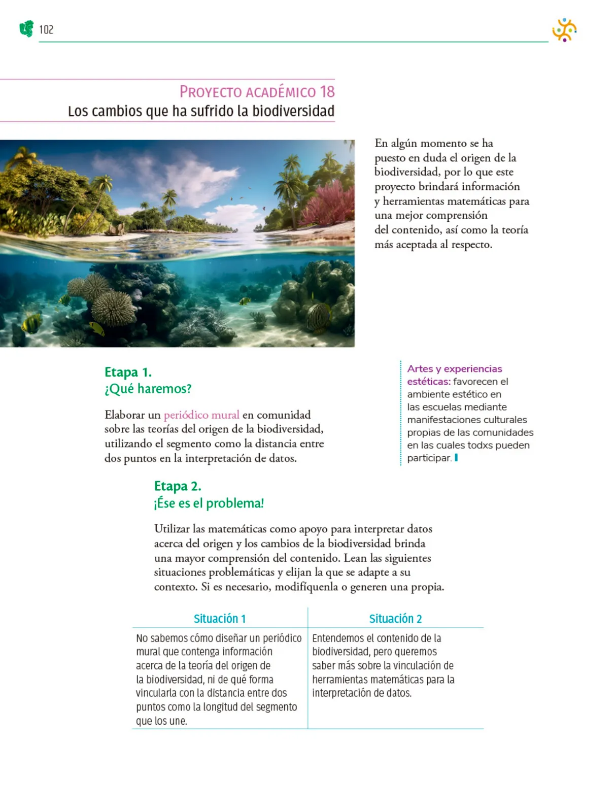 Miniatura página 103 de Colección Ximhai. Nuestro libro de Proyectos.  Tomo II.   Libro de Educación Telesecundaria Grado 1°  Ciclo Escolar 2025 - 2026