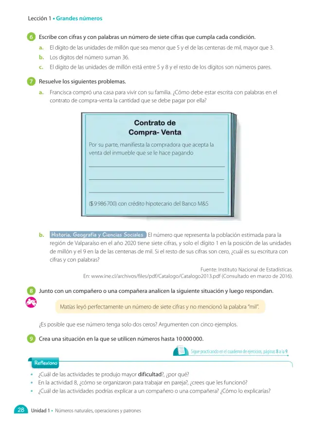 Página 94 de Matemática – Quinto Básico | Texto del Estudiante MINEDUC – Descargar PDF · 2024