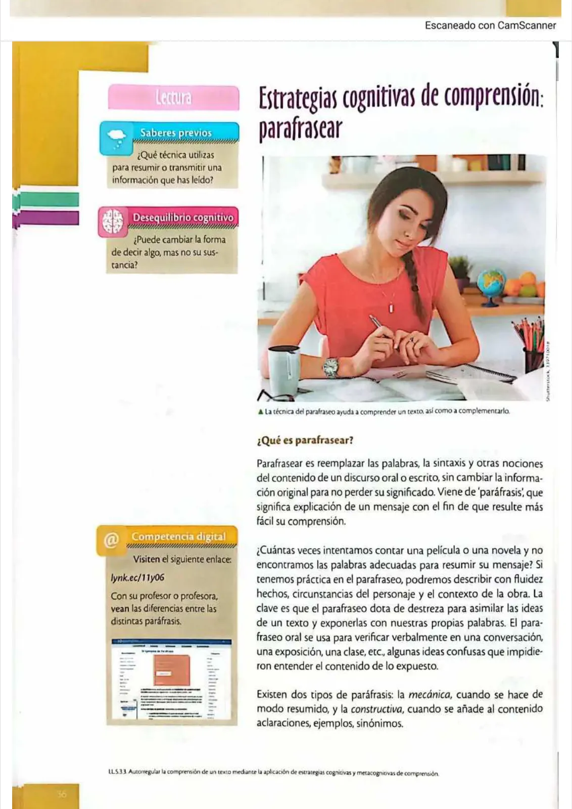 Miniatura página 33 de Lengua y Literatura 1 BGU · 2025