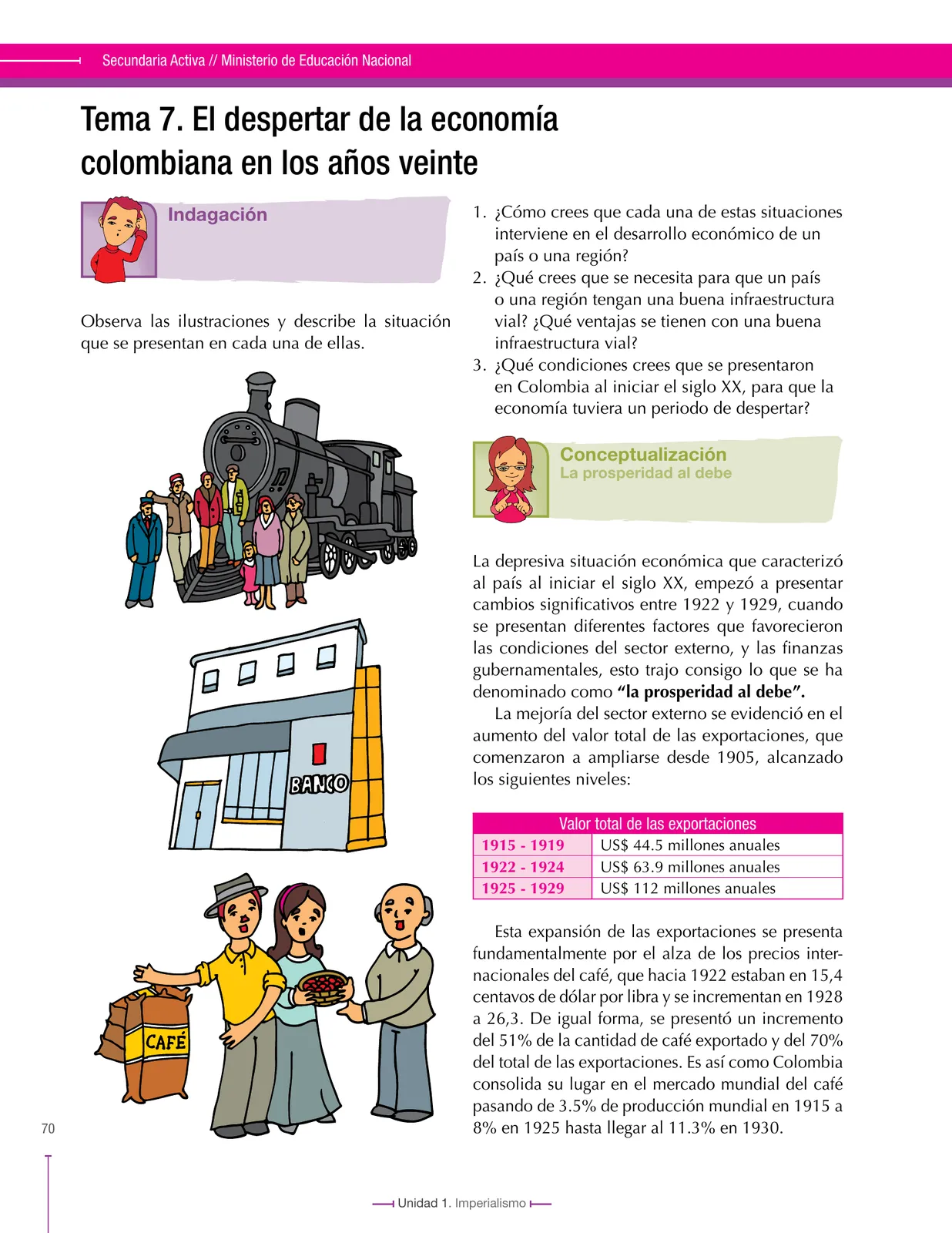 Página 70 de Ciencias Sociales 9° · Secundaria Activa