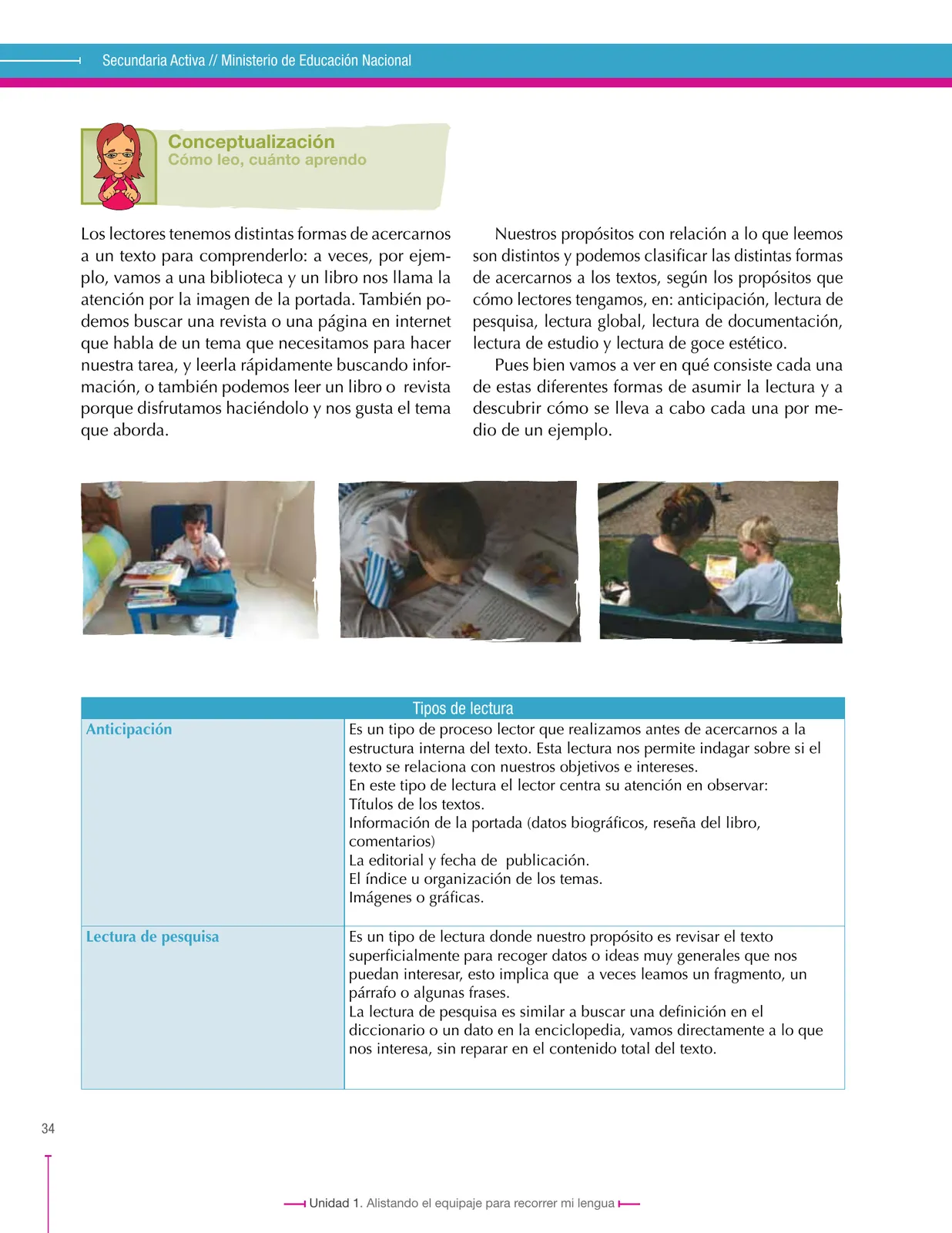 Página 34 de Lenguaje 7° · Secundaria Activa