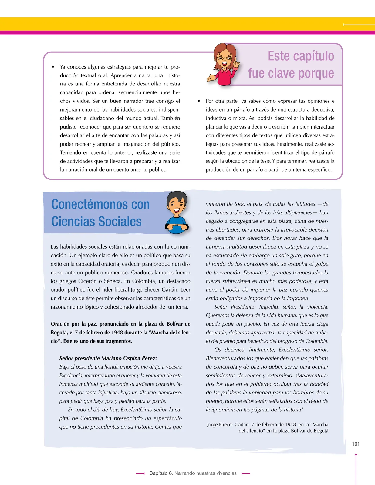 Página 101 de Lenguaje 8° · Secundaria Activa