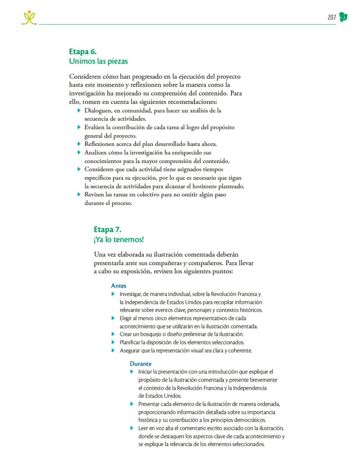 Miniatura página 208 de Colección Nanahuatzin. Nuestro libro de Proyectos.  Tomo II.  Libro de Educación Telesecundaria Grado 3°  Ciclo Escolar 2025 - 2026