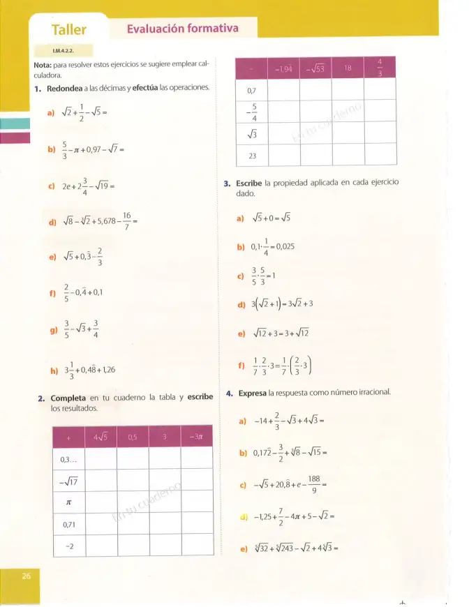 Página 26 de Matematica 9° · Egb 9 Matematica 2025 · 2025