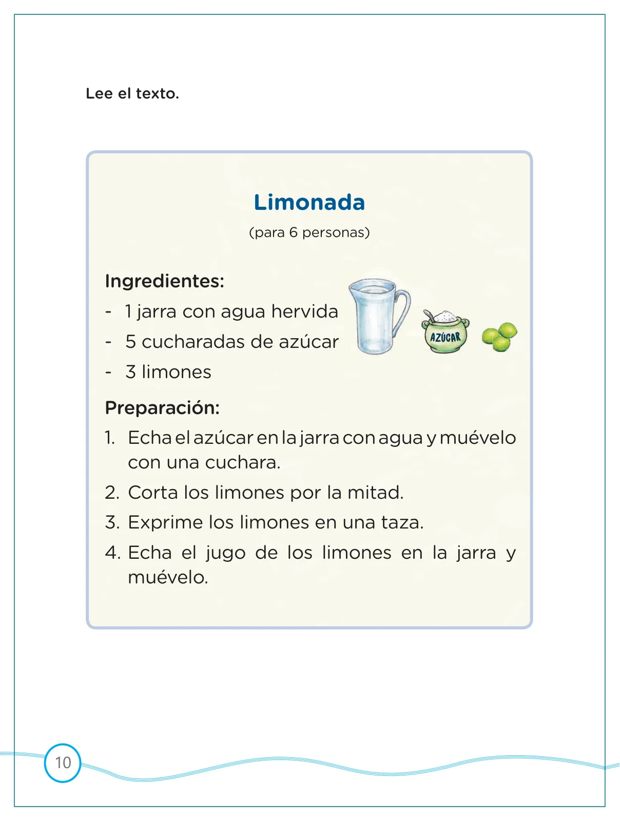 Página 10 de Kit de evaluación Proceso 1 Demostrando lo que aprendimos : Comunicación, segundo trimestre, Segundo grado - Primaria · 2019