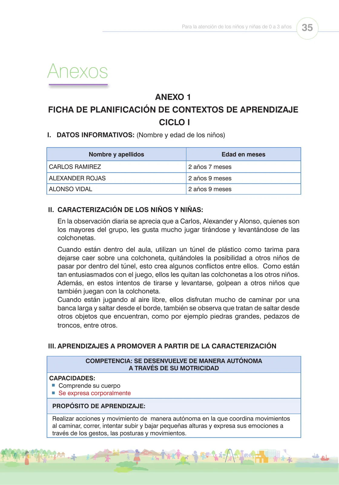 Miniatura página 37 de La planificación del proceso de enseñanza aprendizaje y la evaluación formativa en Ciclo I : guía cartilla de orientación planificación educativa · 2024