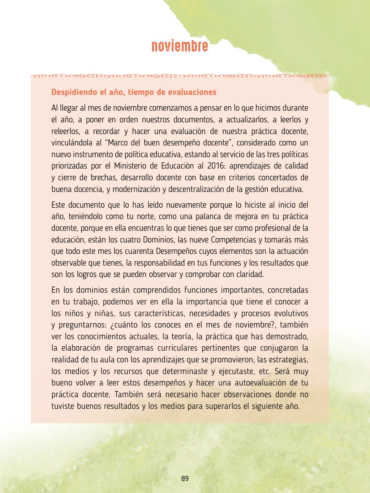 Página 91 de Agenda pedagógica 2017-2018 para docentes de II Ciclo de Instituciones de nivel de Educación Inicial · 2017