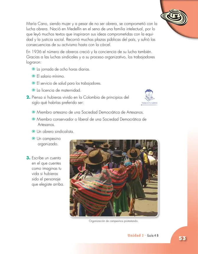 Página 53 de Ciencias Sociales 5° · Cartilla 01