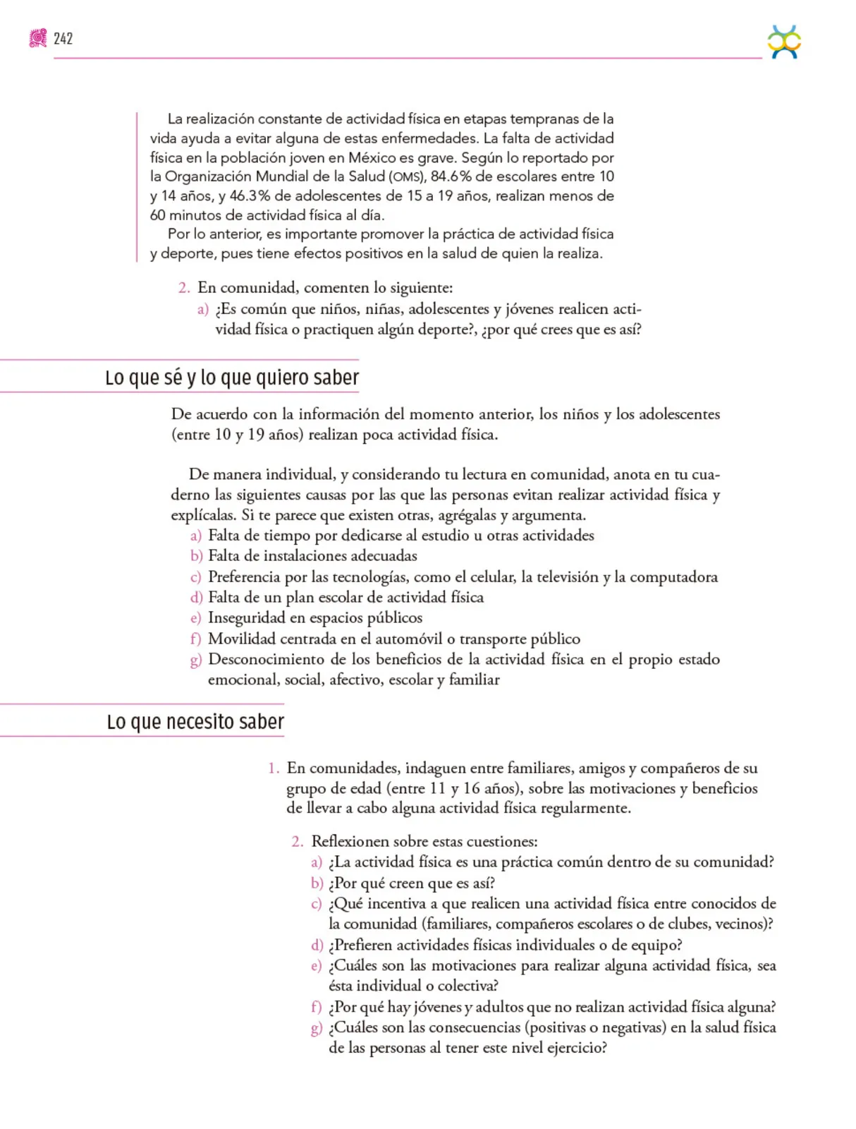 Miniatura página 243 de Colección Ximhai. Nuestro libro de proyectos.   Libro de Educación Secundaria Grado 1°  Ciclo Escolar 2025 - 2026
