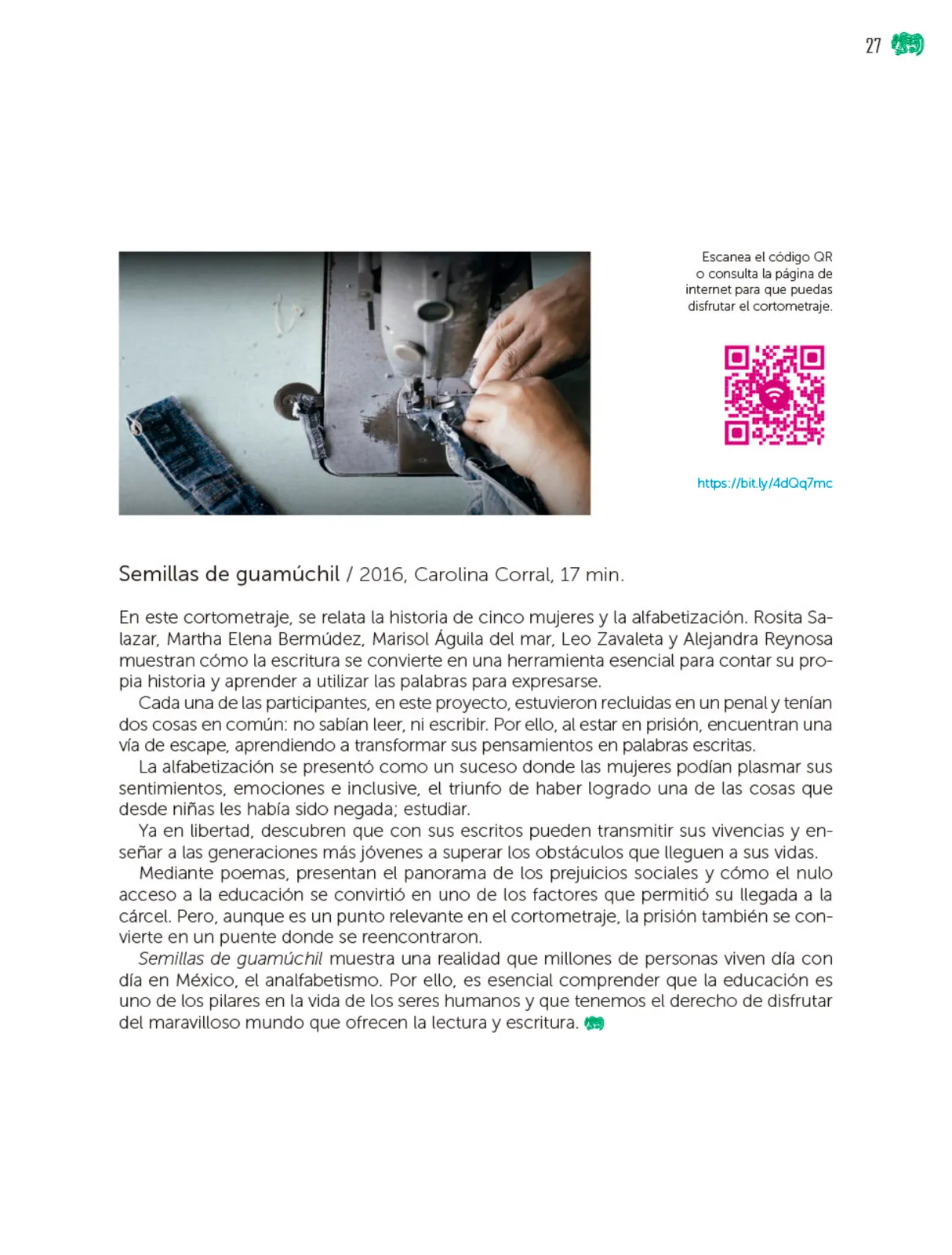Miniatura página 28 de Colección Nanahuatzin. Múltiples lenguajes.  Libro de Educación Telesecundaria Grado 3°  Ciclo Escolar 2025 - 2026