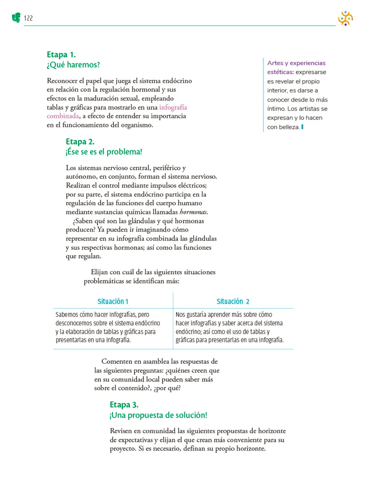 Página 123 de Colección Ximhai. Nuestro libro de Proyectos. Tomo I. Libro de Educación Telesecundaria Grado 1° Ciclo Escolar 2025 - 2026