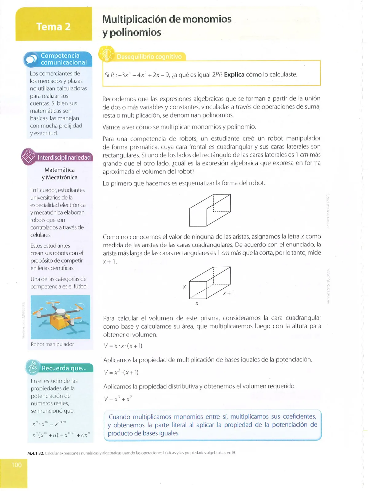 Página 100 de Matematica · 9 EGB · 2025