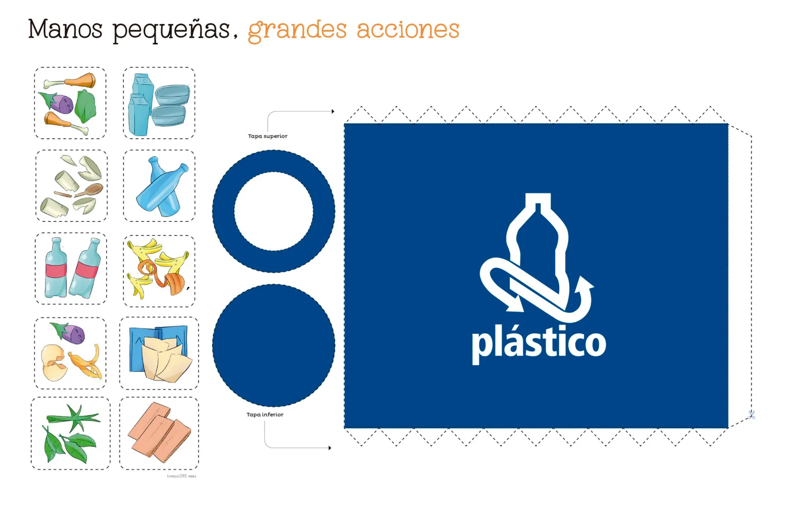 Página 50 de Jugar e imaginar con mi material manipulable de Preescolar. Libro de Educación Preescolar Grado 2° Ciclo Escolar 2025 - 2026