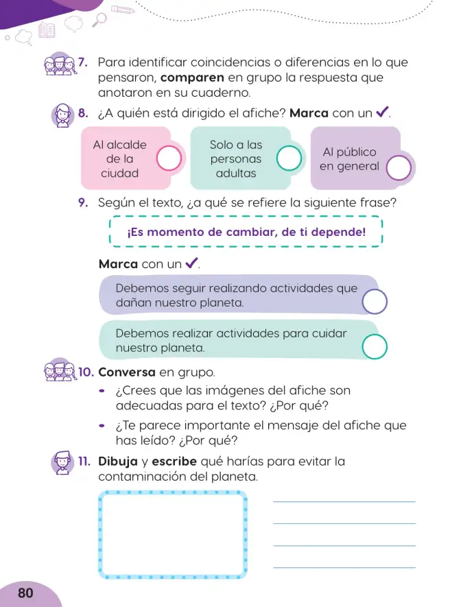Página 82 de Cuadernillo de Comunicación 2, segundo grado de Primaria · 2023