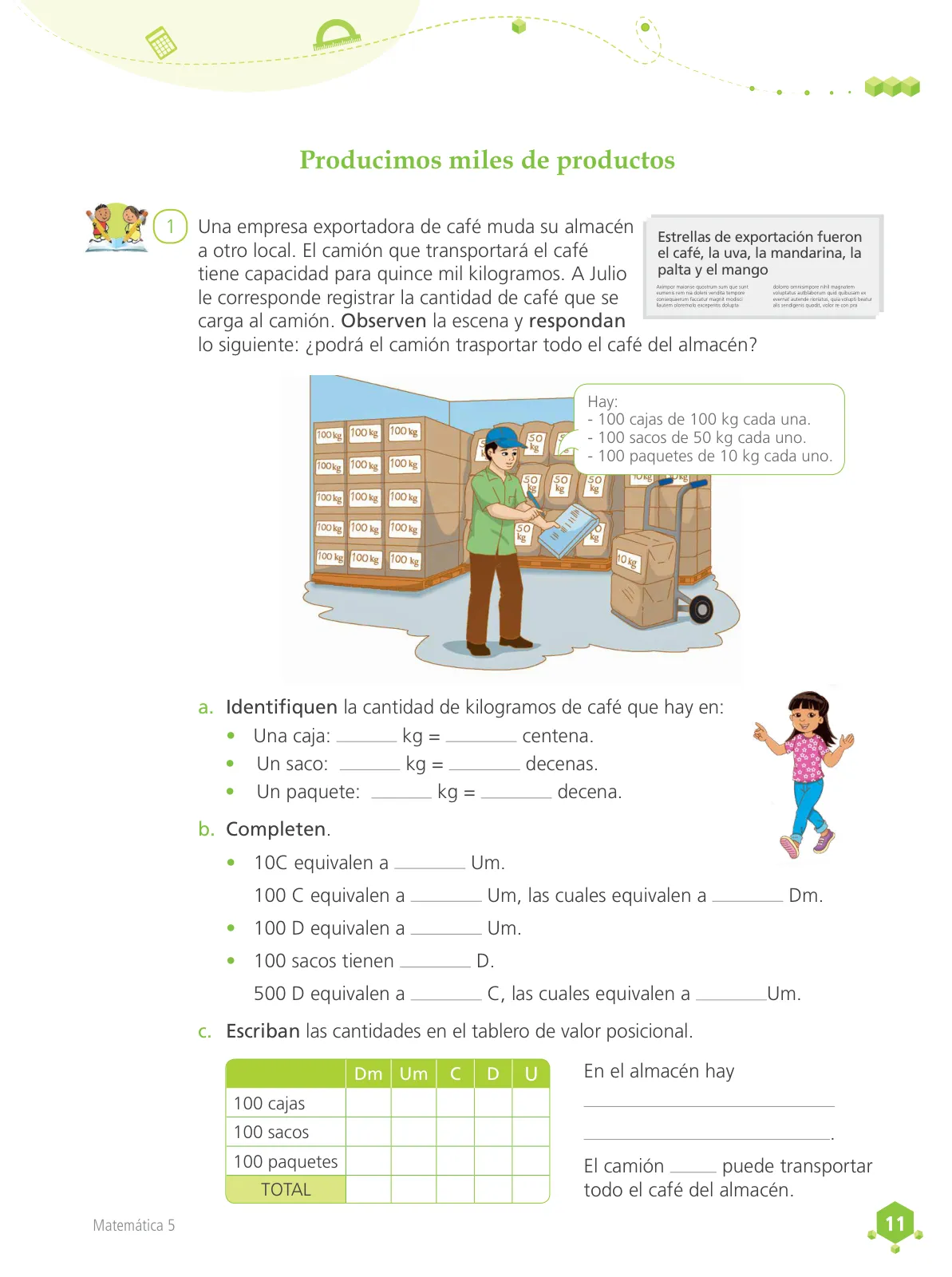 Miniatura página 12 de Matemática 5 : cuaderno de trabajo para quinto grado de Educación Primaria 2018 · 2018