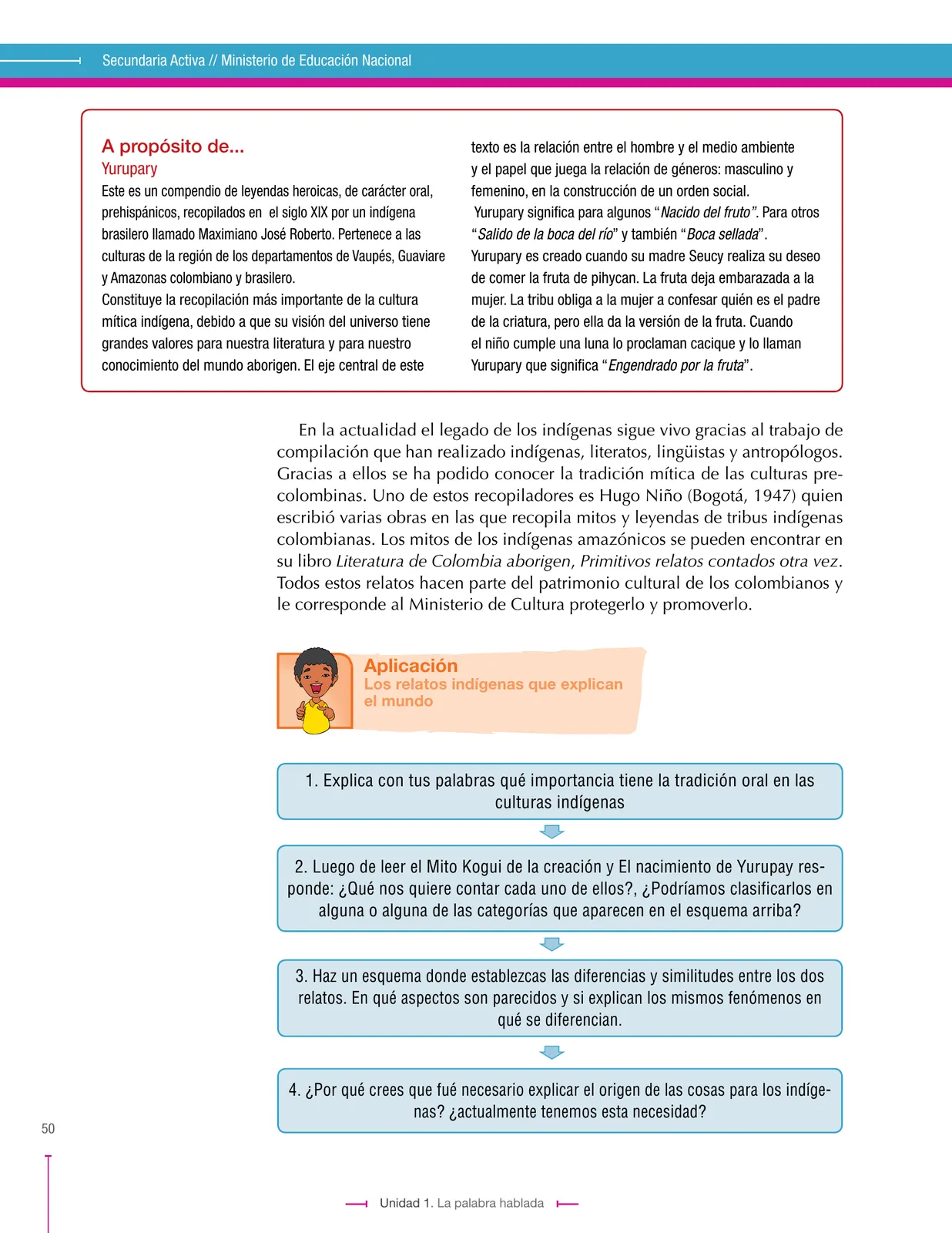 Página 50 de Lenguaje 8° · Secundaria Activa