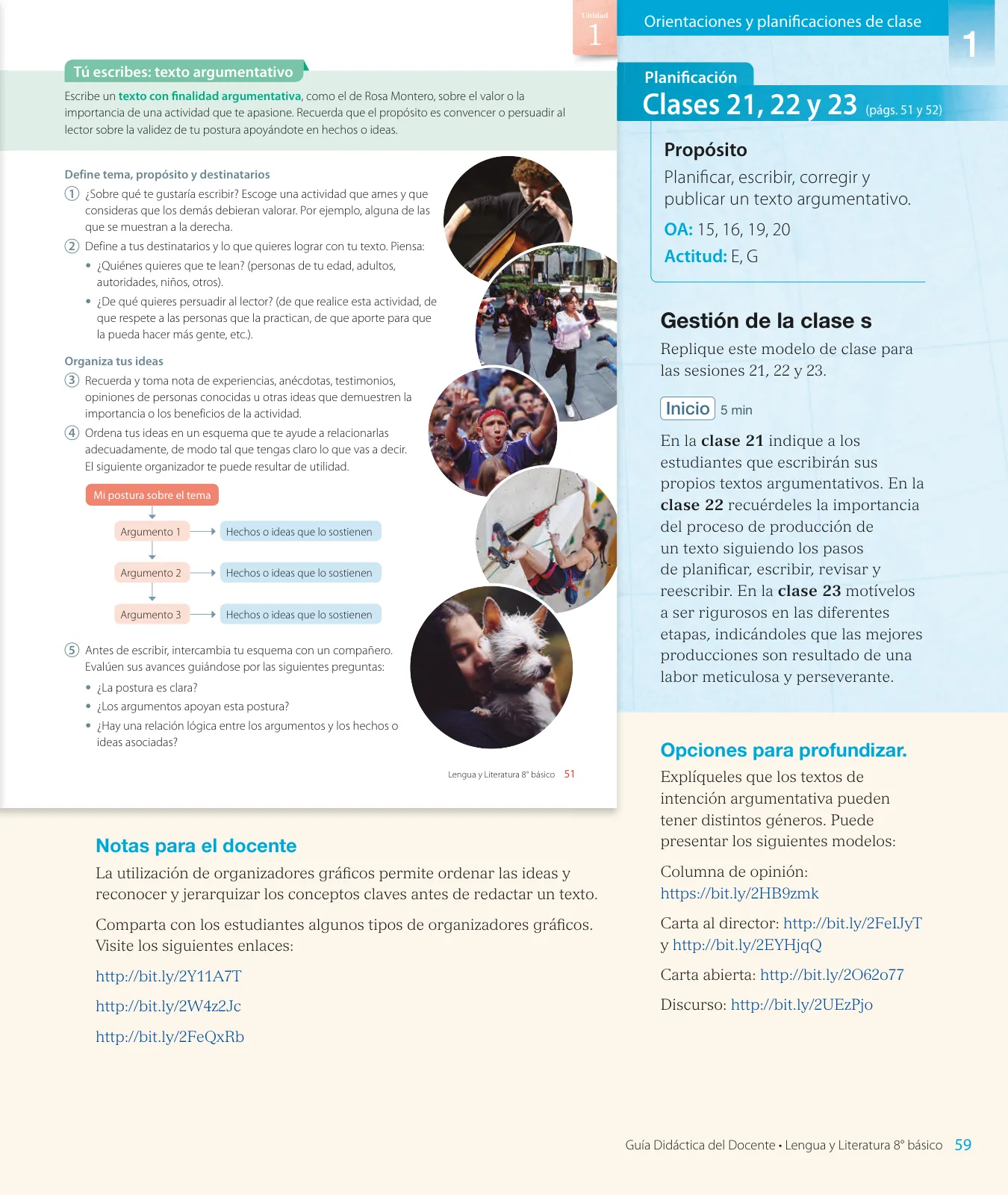 Página 61 de Lengua y Literatura – Octavo Básico | Texto del Estudiante MINEDUC – Descargar PDF · 2024