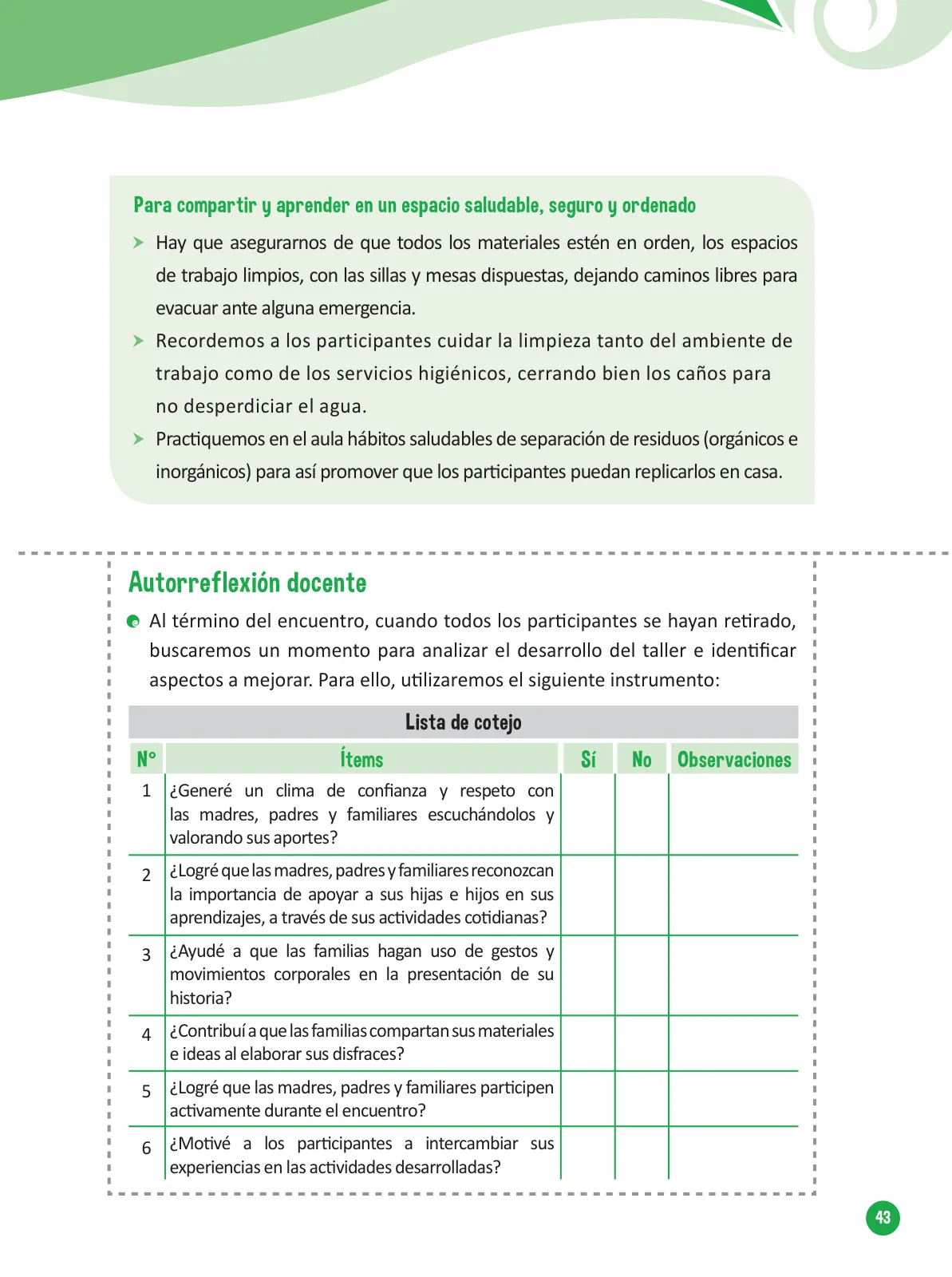 Miniatura página 45 de Guía para el trabajo docente con las familias del ciclo V de Primaria · 2016