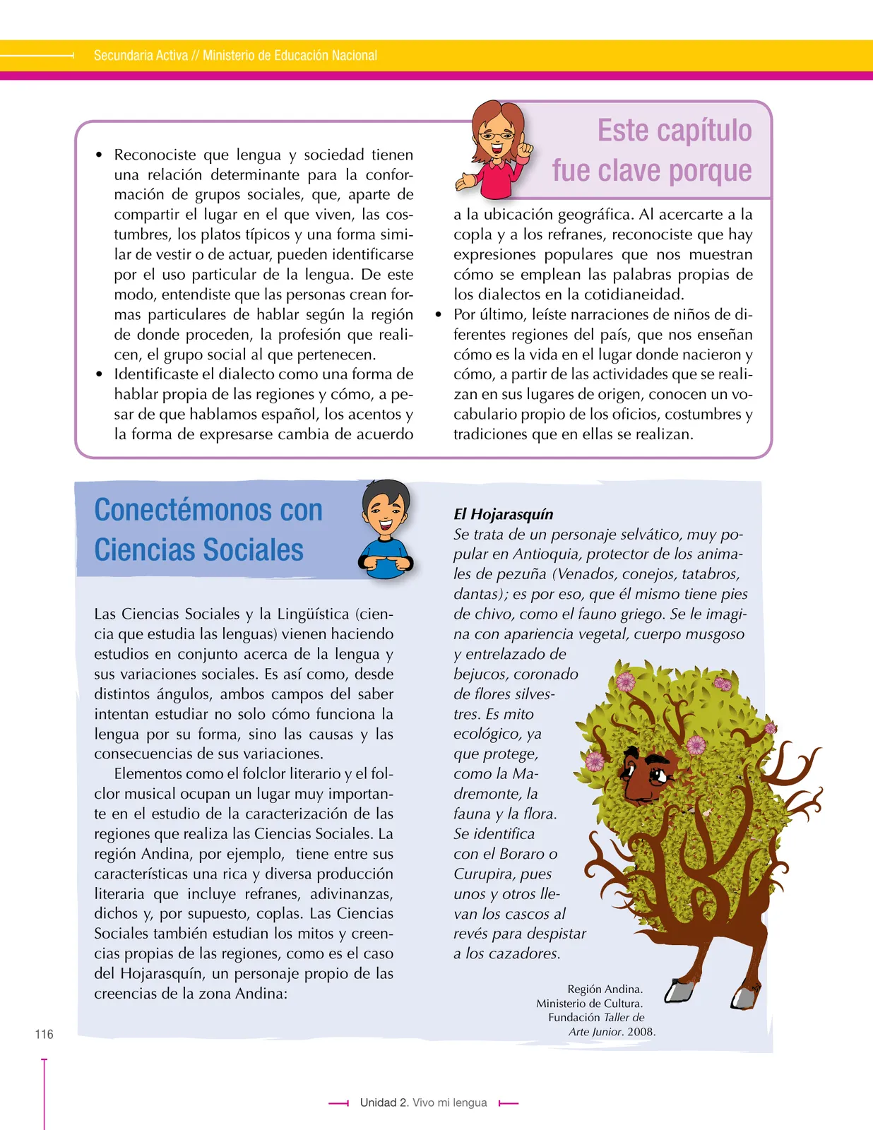 Miniatura página 116 de Lenguaje 6° · Secundaria Activa