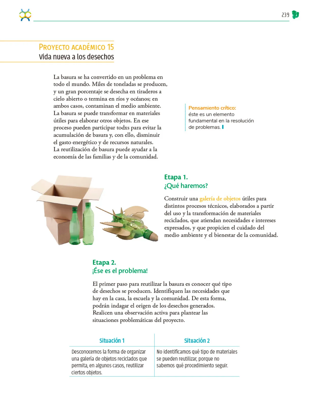Miniatura página 240 de Colección Sk´asolil. Nuestro libro de Proyectos.  Tomo III.  Libro de Educación Telesecundaria Grado 2°  Ciclo Escolar 2025 - 2026