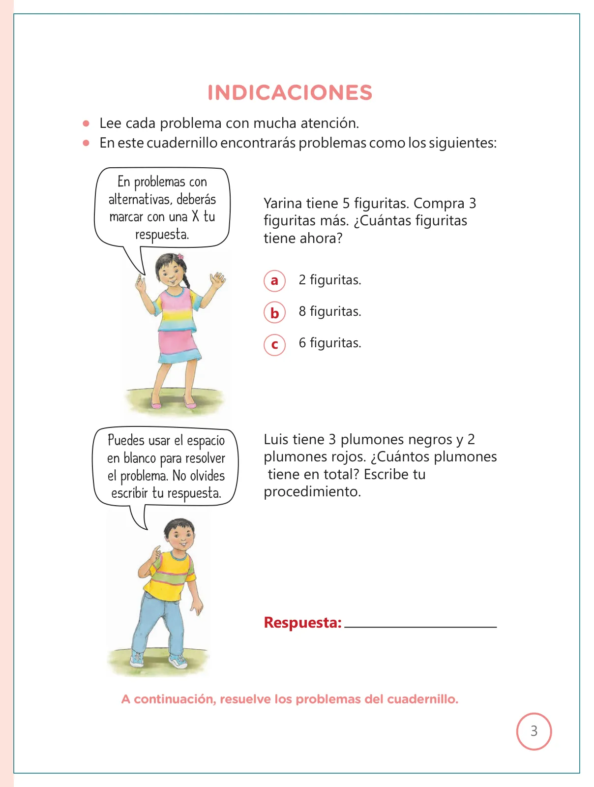 Miniatura página 3 de Kit de evaluación Proceso 1 Demostrando lo que aprendimos : Matemática, segundo trimestre, ﻿Segundo grado - Primaria · 2019