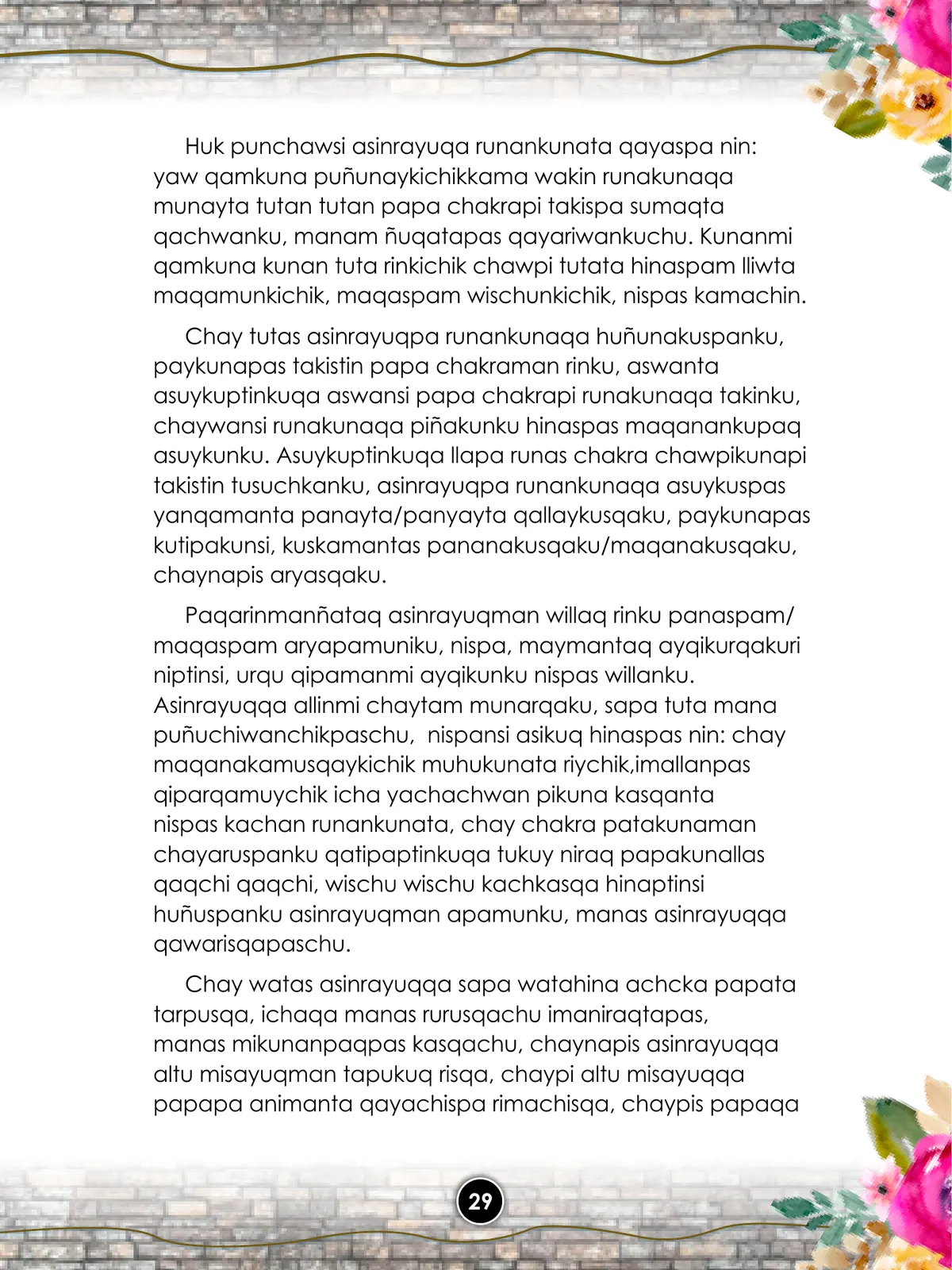 Página 31 de Llaqtanchikpa kawsayninkuna - Chanka : saberes de los pueblos - Comunicación y Ciencia y Tecnología quechua, variante Chanca · 2021