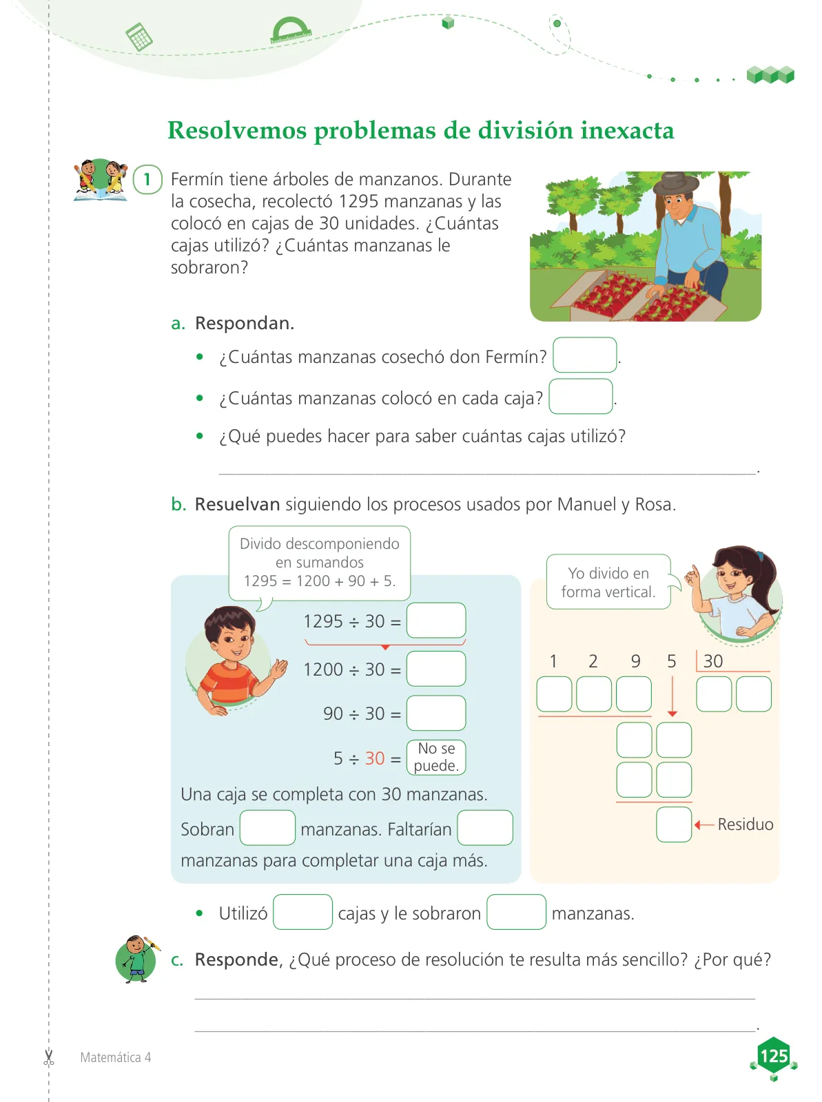 Miniatura página 127 de Matemática 4 : cuaderno de trabajo para cuarto grado de Educación Primaria 2019 · 2019