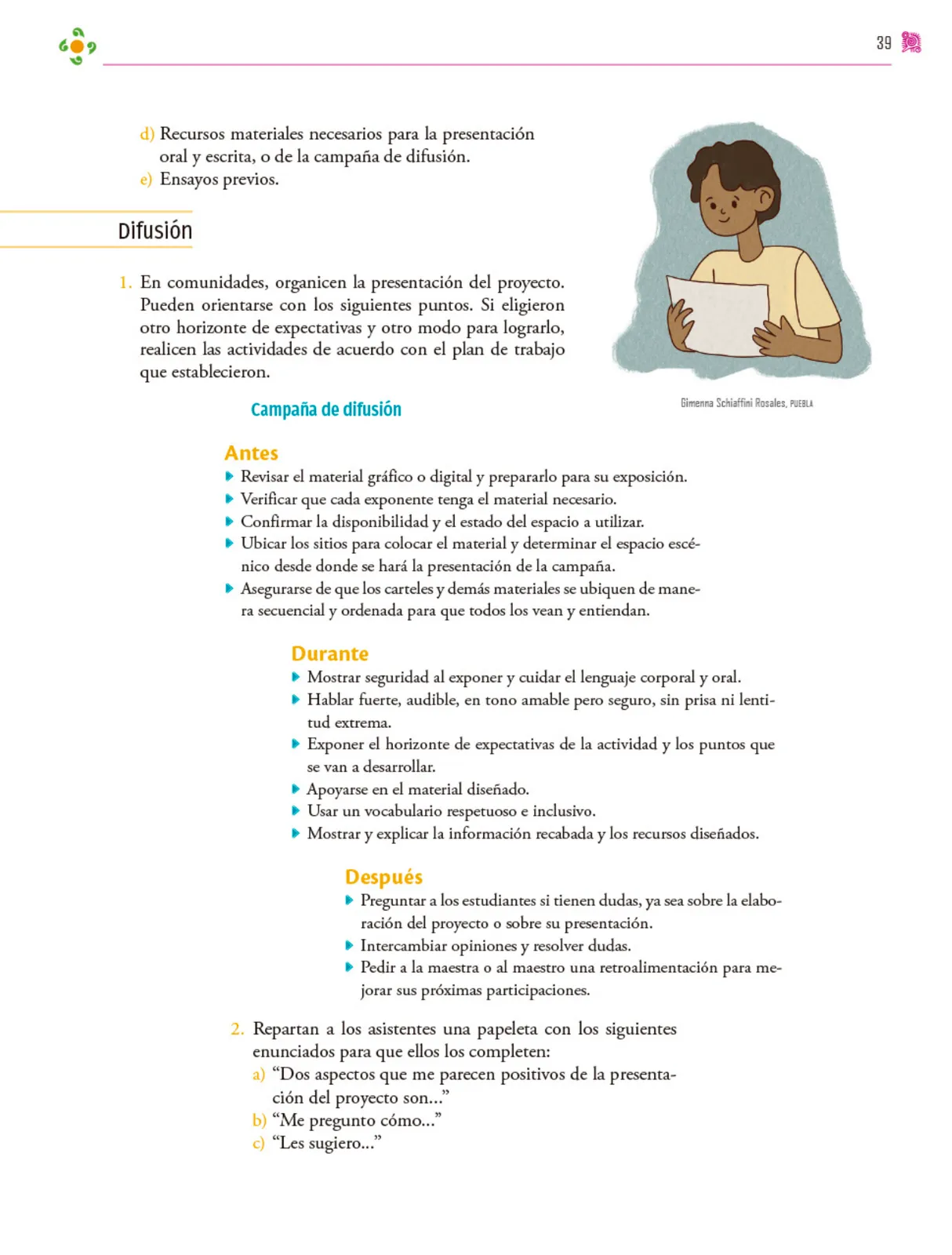 Miniatura página 40 de Colección Sk´asolil. Nuestro libro de proyectos.   Libro de Educación Secundaria Grado 2°  Ciclo Escolar 2025 - 2026