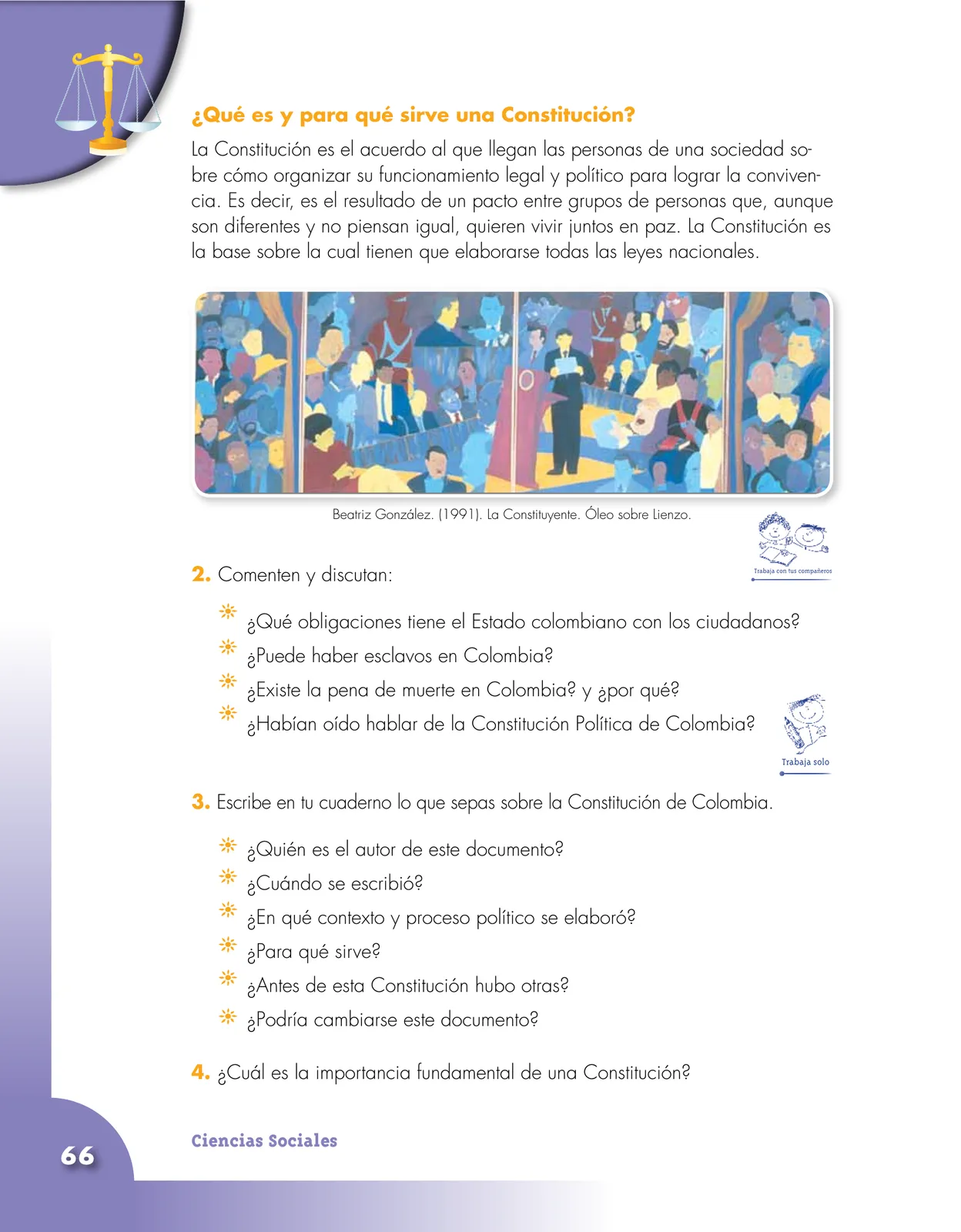 Página 66 de Ciencias Sociales 5° · Cartilla 01