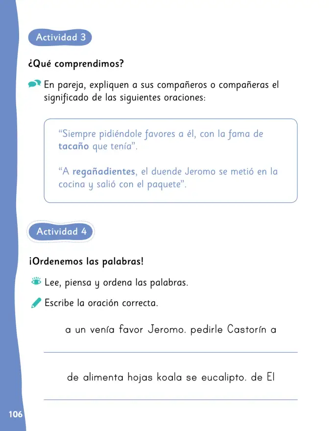 Página 109 de Lenguaje y Comunicación – Primero Básico | Texto del Estudiante MINEDUC – Descargar PDF · 2024