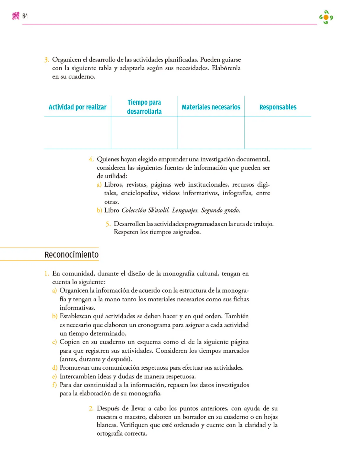 Página 65 de Colección Sk´asolil. Nuestro libro de proyectos. Libro de Educación Secundaria Grado 2° Ciclo Escolar 2025 - 2026