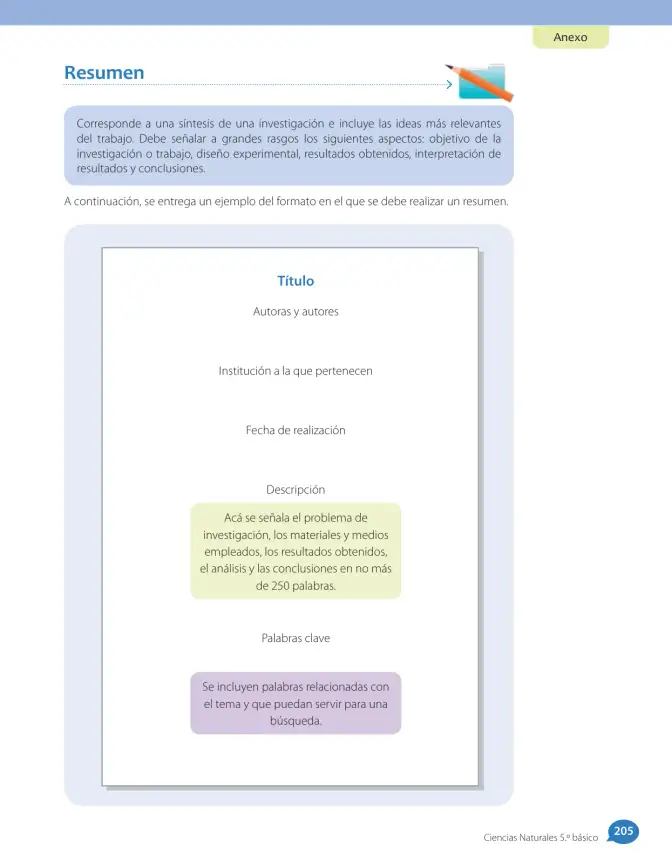 Página 191 de Libro de Ciencias Naturales – Quinto Básico | Texto del Estudiante MINEDUC – Descargar PDF · 2024
