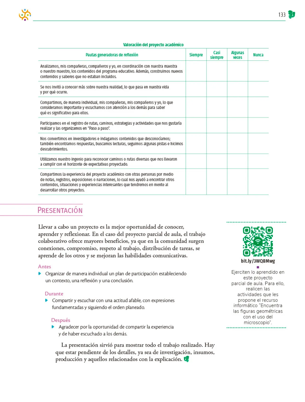 Página 134 de Colección Ximhai. Nuestro libro de Proyectos. Tomo II. Libro de Educación Telesecundaria Grado 1° Ciclo Escolar 2025 - 2026