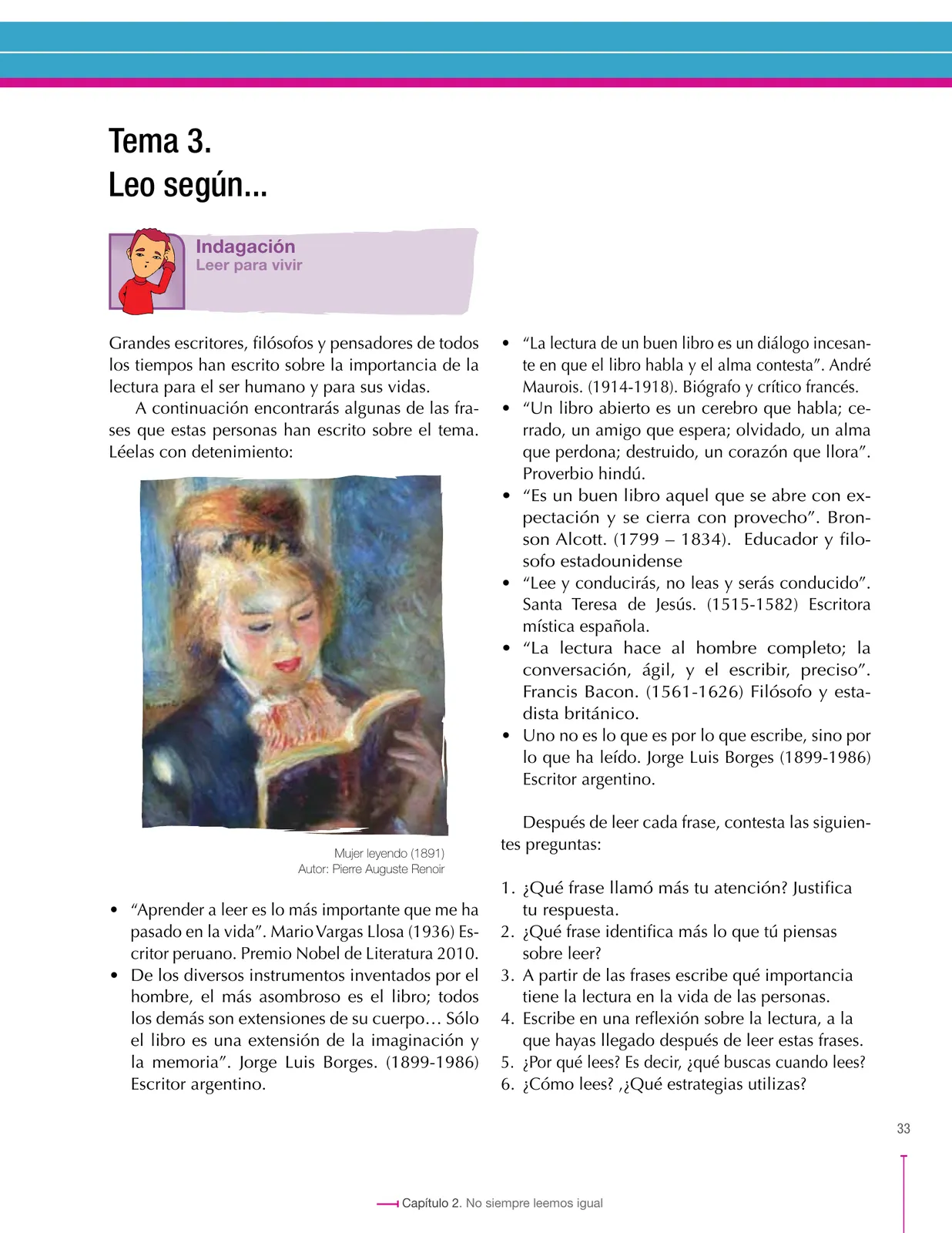 Página 33 de Lenguaje 7° · Secundaria Activa