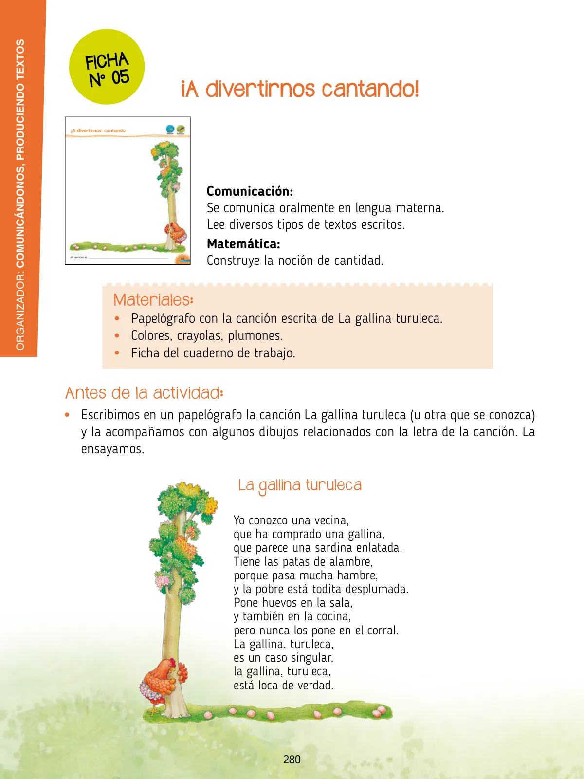 Miniatura página 282 de Agenda pedagógica 2017-2018 para docentes de II Ciclo de Instituciones de nivel de Educación Inicial · 2017