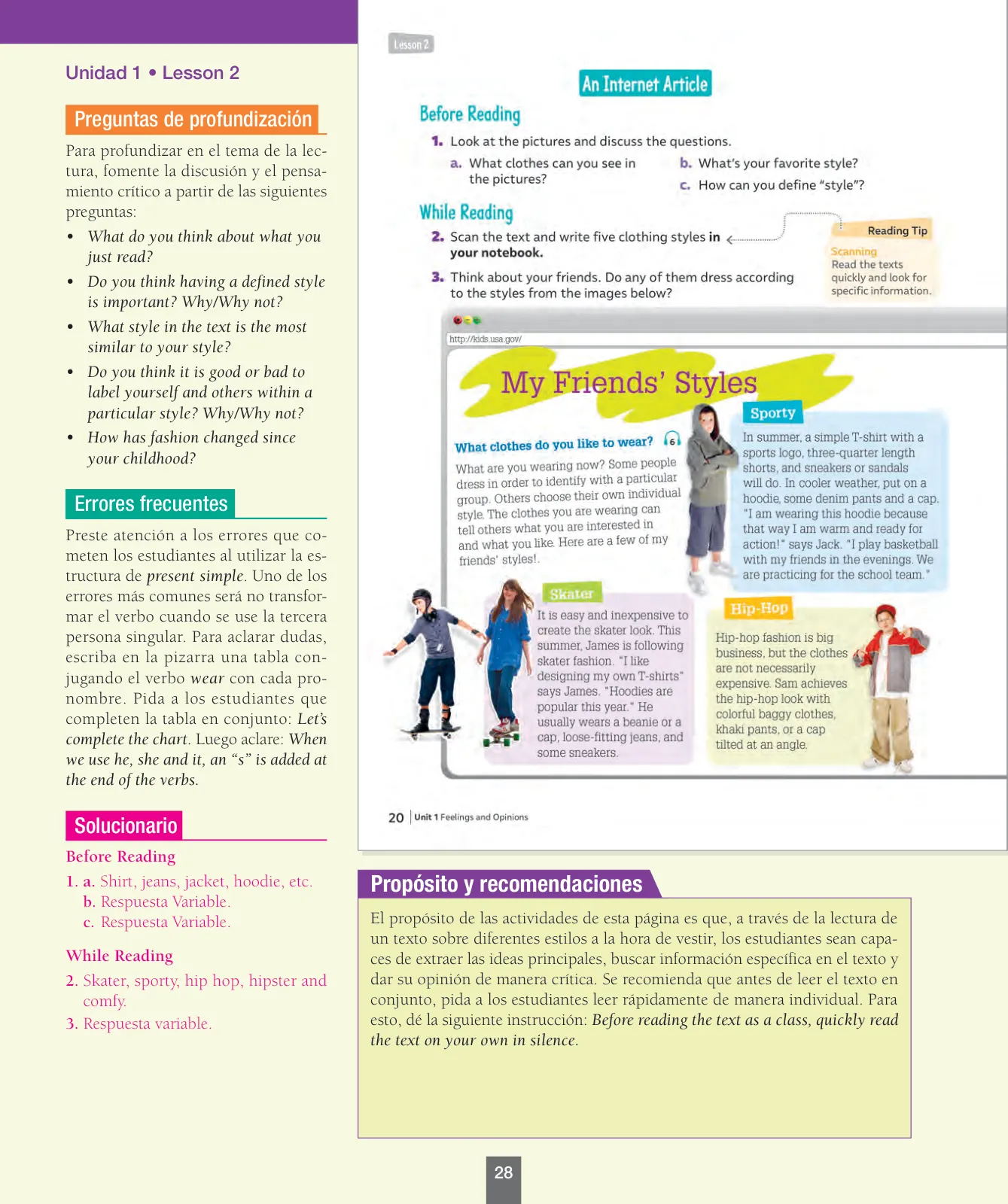 Página 29 de Inglés – Séptimo Básico | Student’s Book MINEDUC – Descargar PDF · 2024