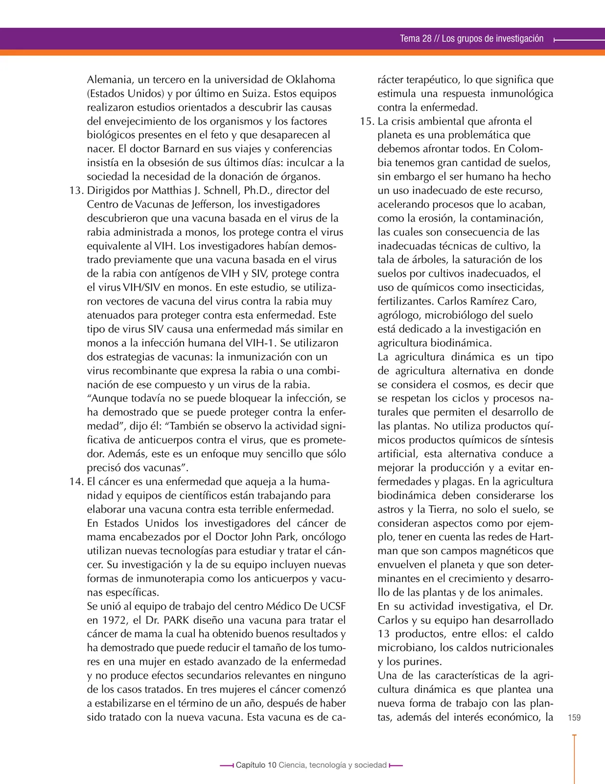 Página 159 de Ciencias Naturales 8° · Secundaria Activa